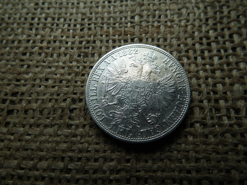 Ferenc József , ezüst 1 florin 1882