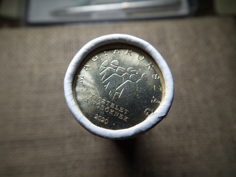 20 forint 2020 Tisztelet a hősöknek  - 50 db UNC bontatlan  rolni , csak emlék 20 ft. 