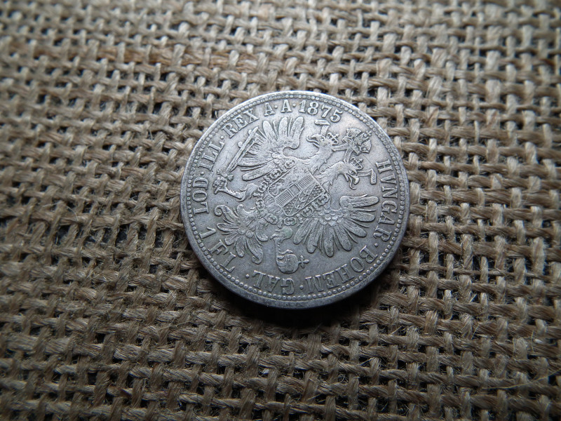 Ferenc József , ezüst 1 florin 1875