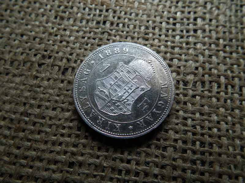 Ferenc József , ezüst 1 forint 1889 KB 
