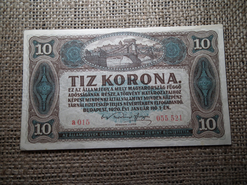 2 korona 1920  , sorszám között nincs pont ! Ritka ! 