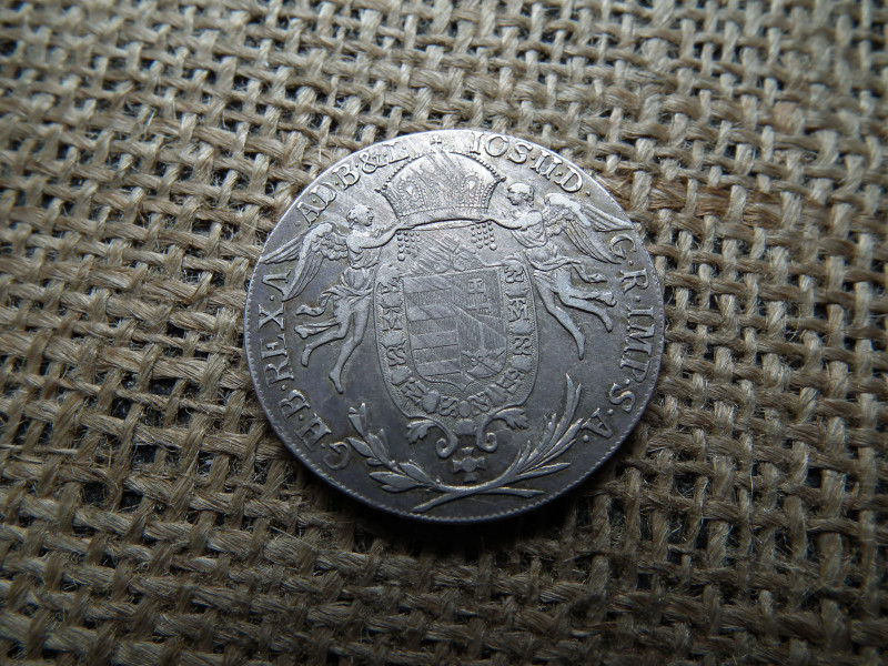 II. József , ezüst 1/2  tallér 1788 A , Bécs 