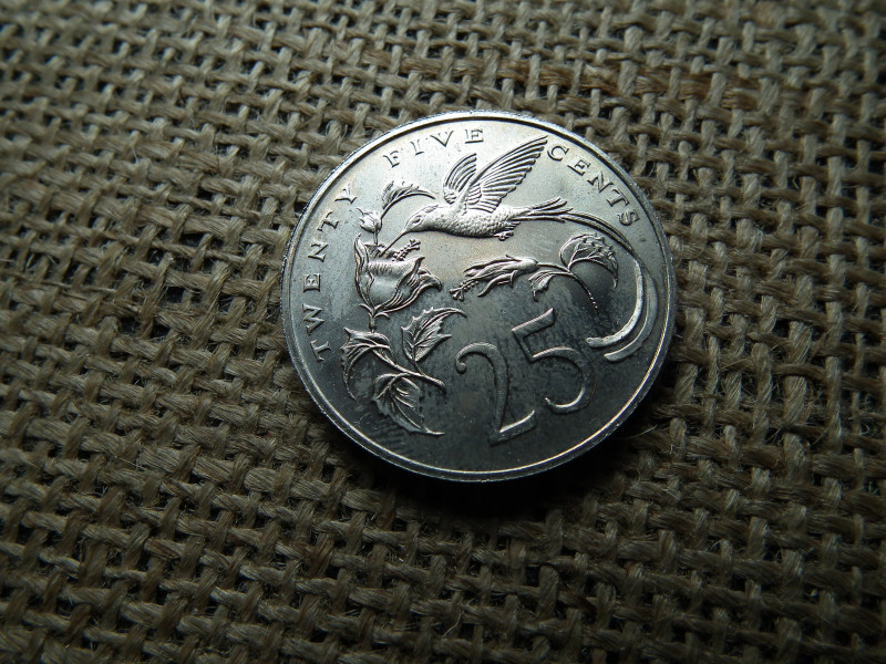 Jamaica 25 cent 1976 , cents , verdefényes  