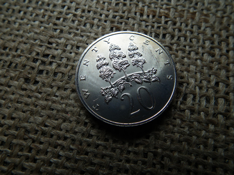 Jamaica 20 cent 1975 , cents , verdefényes  