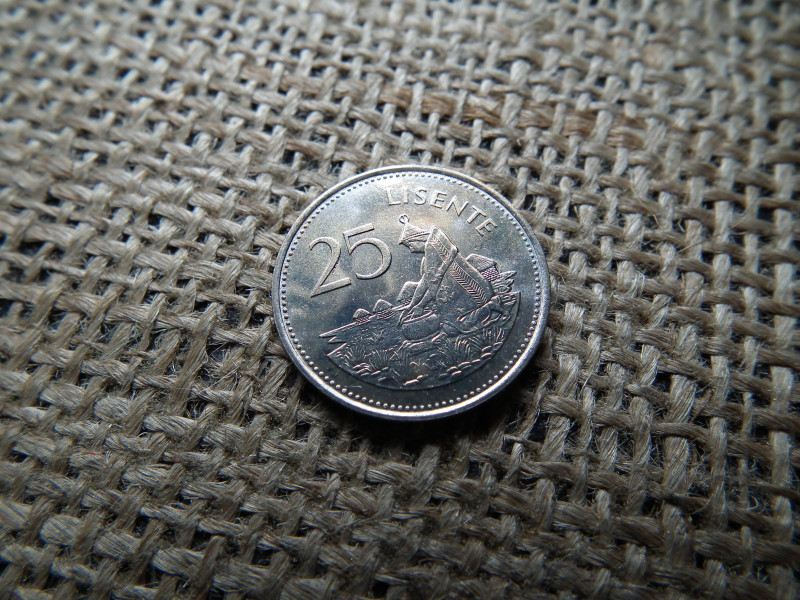 Lesotho 25 Lisente 1979 , verdefényes 