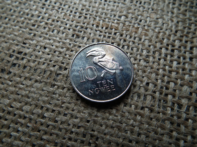 Zambia 10 Ngwee 1982 , verdefényes ,  Második Köztársaság