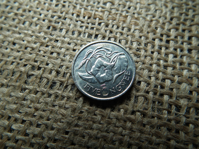 Zambia 5 Ngwee 1982 , verdefényes ,  Második Köztársaság