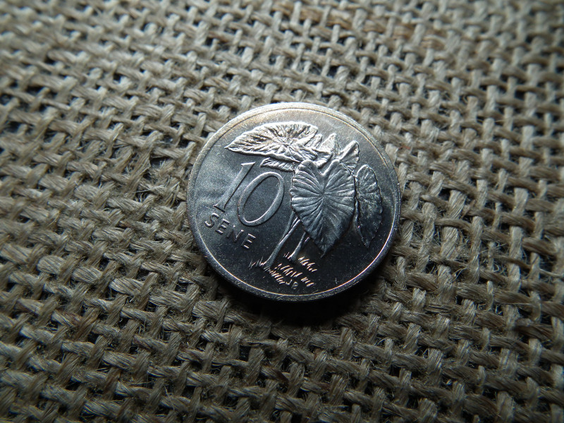 Szamoa 10 sene 1974 , verdefényes ,  Tanumafili II