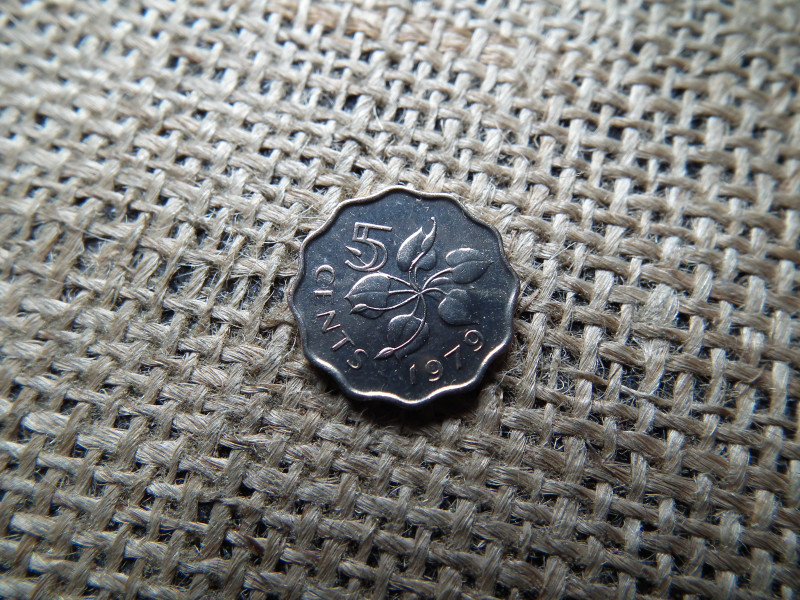 Szváziföld 2 cents 1979 , cent , verdefényes  - Sobhuza II 