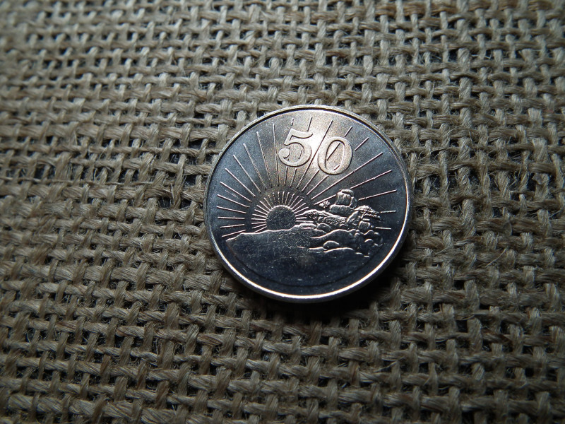 Zimbabwe 50 cent 1980 , cents , verdefényes 