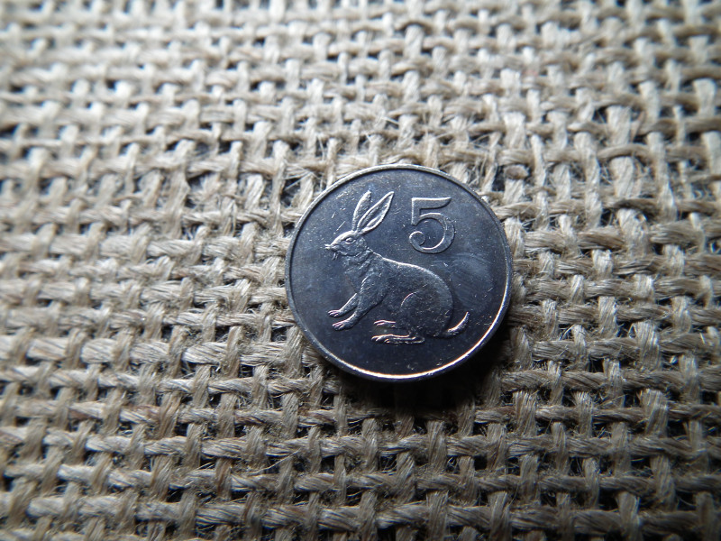 Zimbabwe 5 cent 1980 , cents , verdefényes 