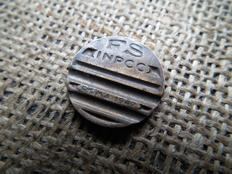 Olaszország , FS INPCC - Roma 1947 , telekommunikációs token , érem 