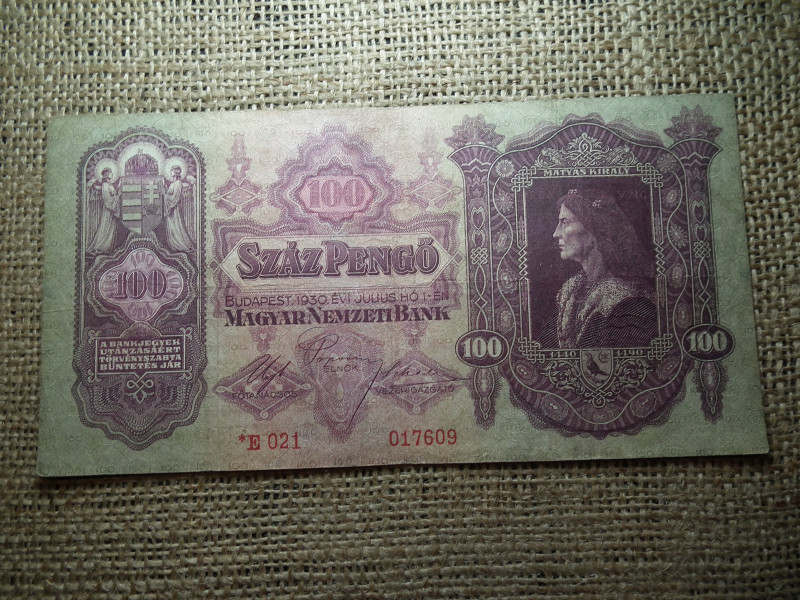 100 pengő 1930 csillagos *021
