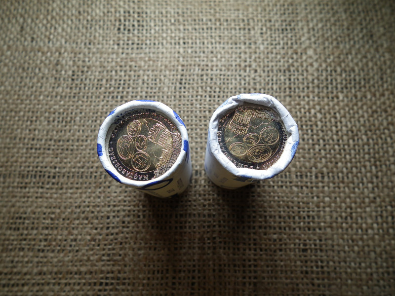 100 forint 2022 Pénzmúzeum  Verdefényes UNC rolni , ár / rolni 