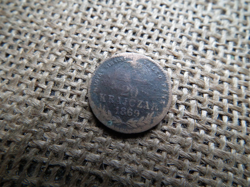 20 krajcár 1869 KB MKVP , ezüst , hamis 