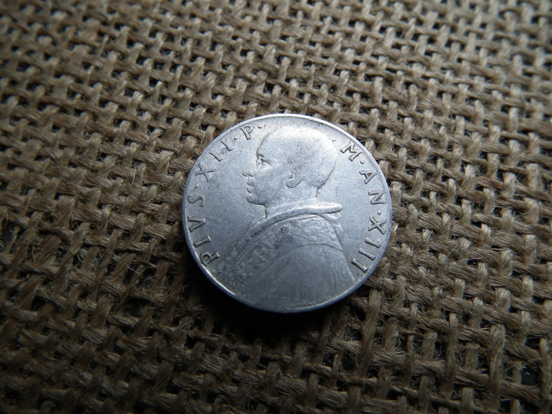 Vatikán , 10 lira 1951 , líra , lire XII. Pius