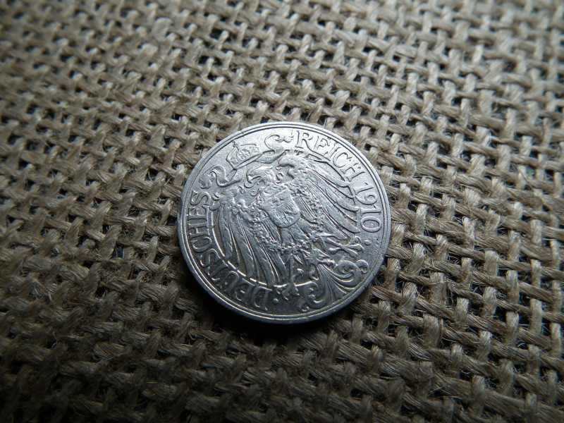 Birodalmi 25 pfennig 1910 A