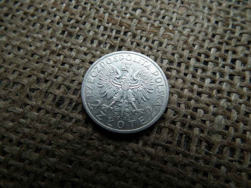 Lengyelország , ezüst  2 zloty 1932 , Zlotys Polonia 