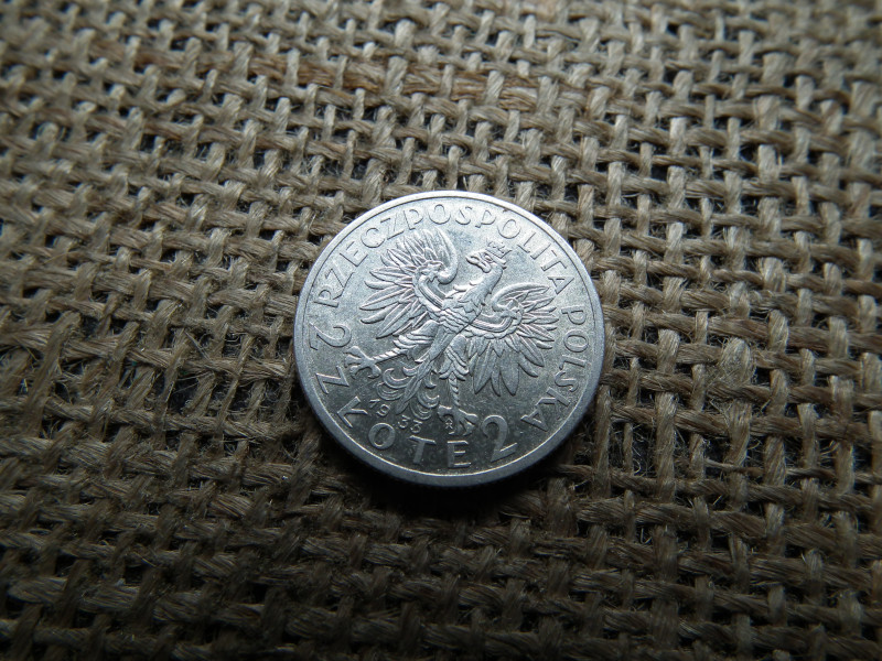 Lengyelország , ezüst  2 zloty 1933 , Zlotys Polonia 