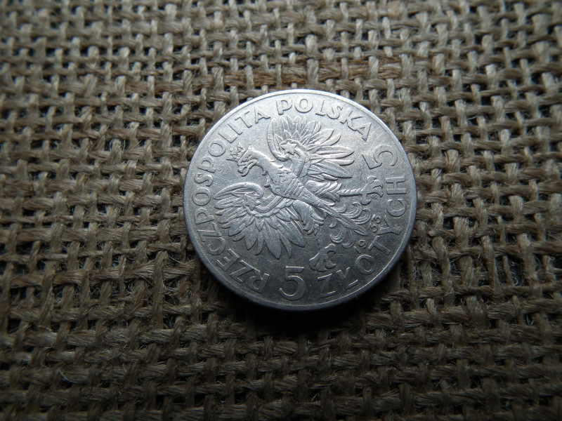 Lengyelország , ezüst  5 zloty 1933 , Zlotys Polonia 