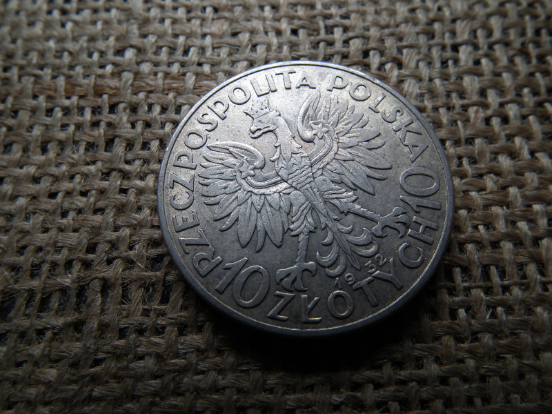 Lengyelország , ezüst  10 zloty 1932 , Zlotys Polonia 
