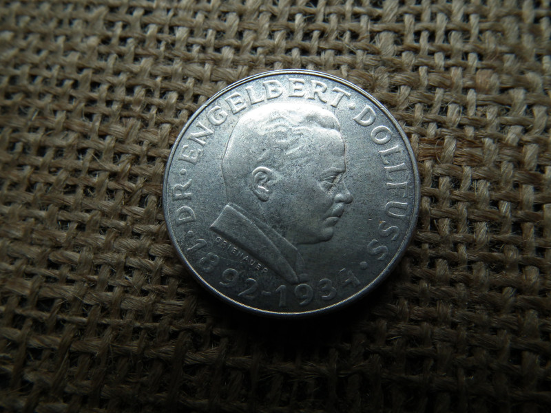 Ezüst 2 schilling  1934 , Engelbert Dollfuss halála