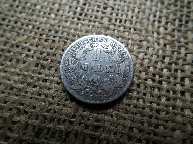 Birodalmi ezüst 1 márka 1874 B , mark 