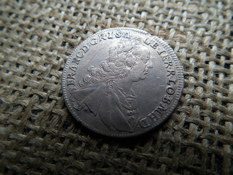 Ferenc , ezüst XVII krajcár 1754 KB , 17 kreuzer 