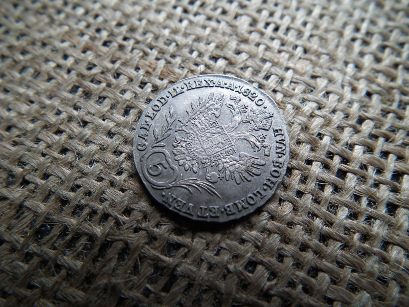 Ferenc , ezüst 5 krajcár 1820 A 