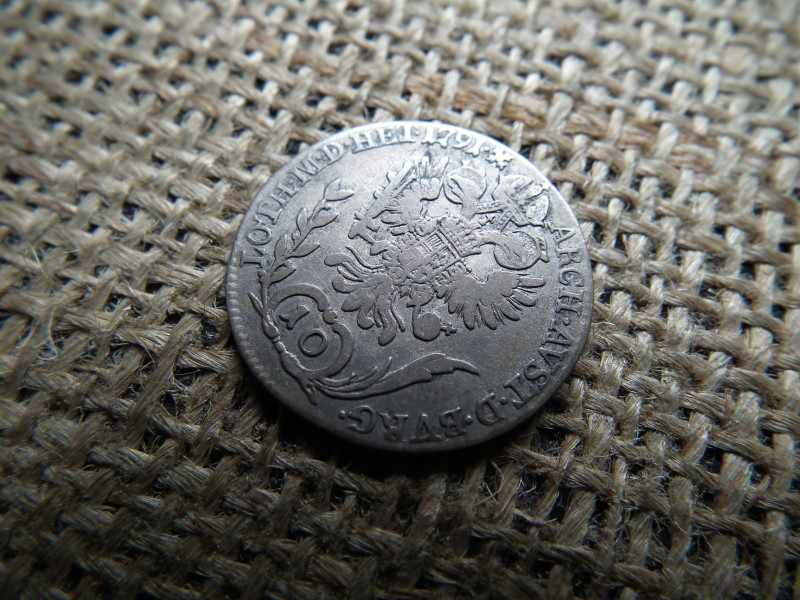 II. Lipót , ezüst 10 krajcár 1791 B