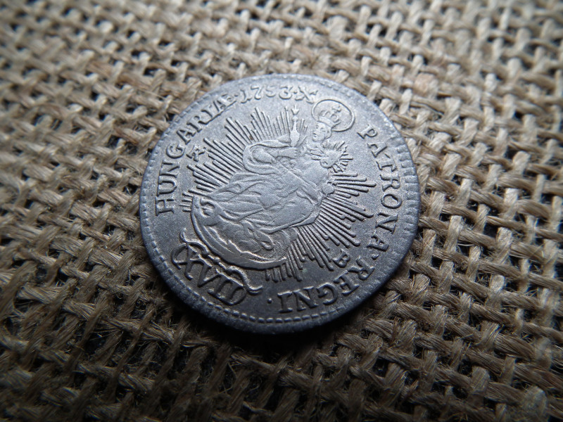 Mária Terézia , ezüst  17 Krajcár 1753 KB , XVII kreuzer 