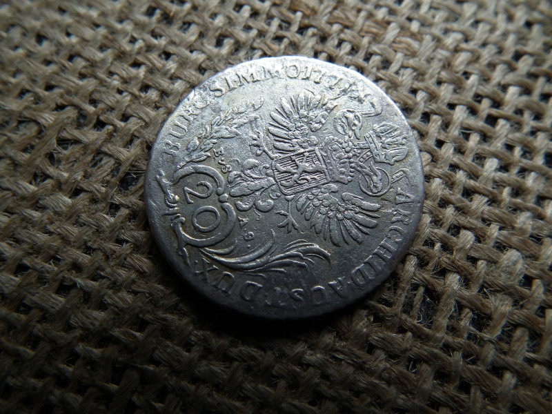 Mária Terézia , ezüst  20 Krajcár 1771 , kreuzer 