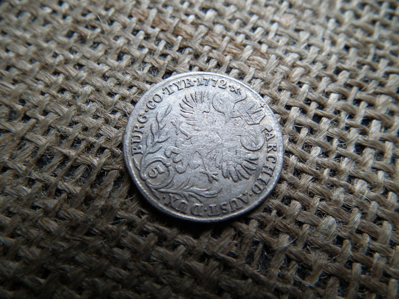 Mária Terézia , ezüst  5 Krajcár 1772 SC  , kreuzer 