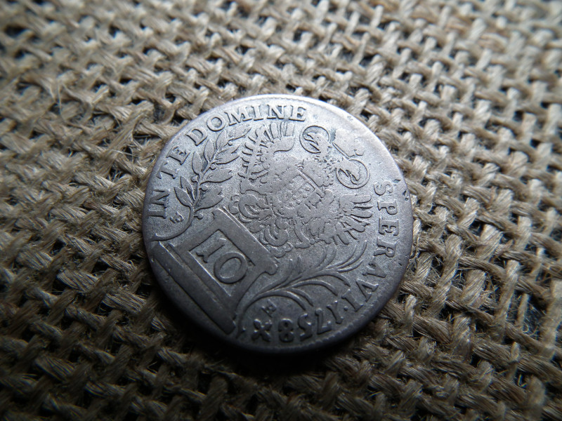 Ferenc , ezüst 10 krajcár 1758 