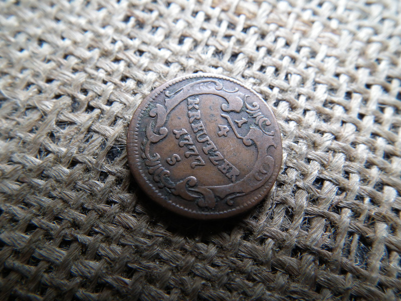 József , 1/4 krajcár 1777 S , Ritka ! kreuzer 