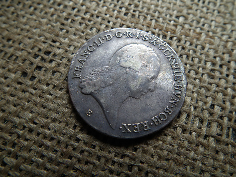 Ferenc , ezüst 1/2 tallér 1797 E , thaler 