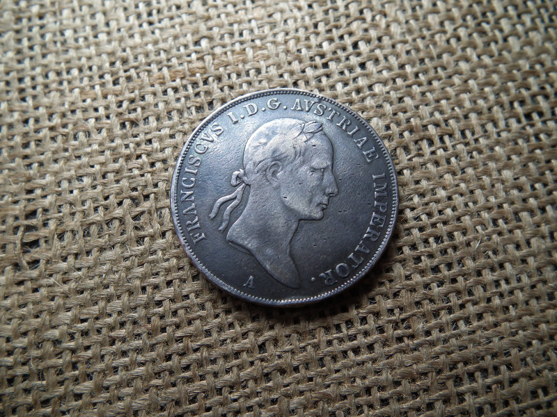 Ferenc , ezüst 1 tallér 1835 A   , thaler 