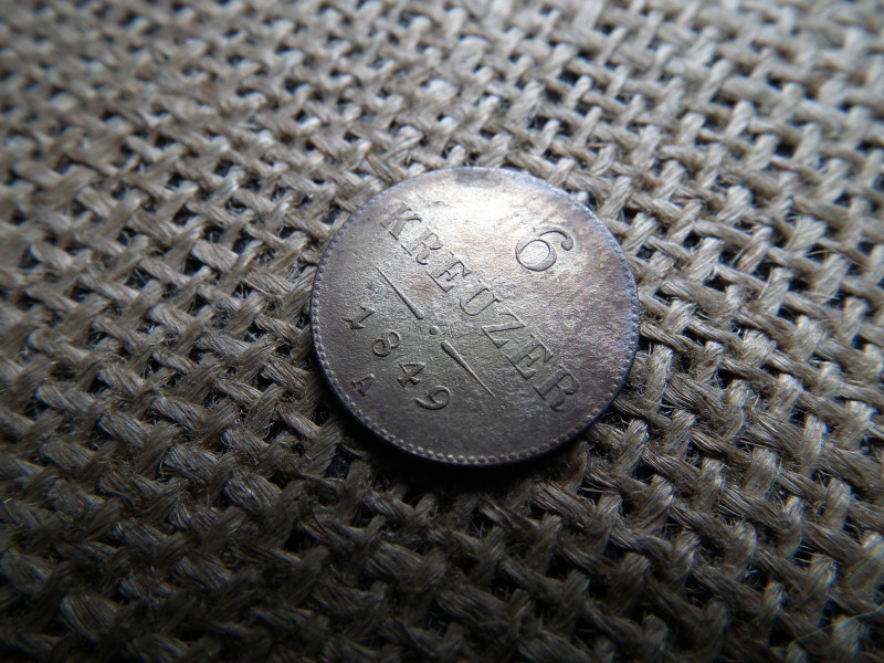 Ezüst 6 krajcár 1848 A  