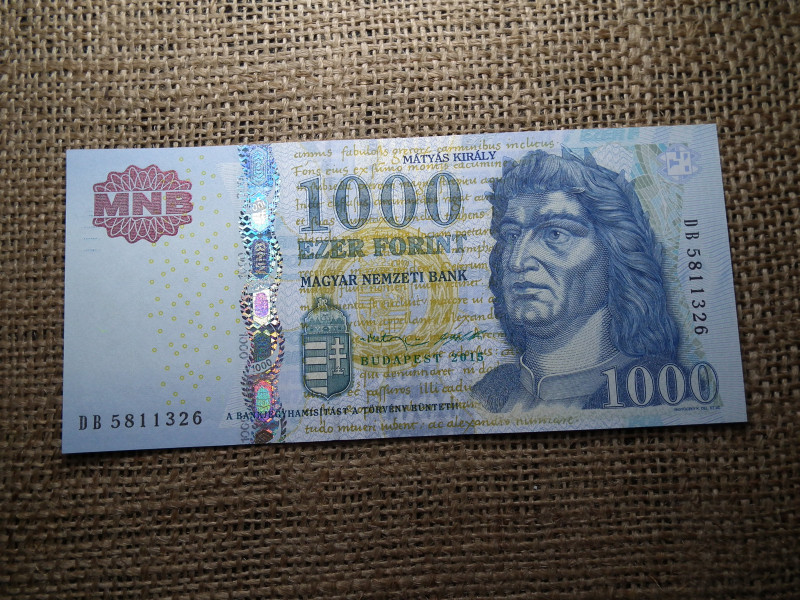 1000 forint 2015 DB , UNC