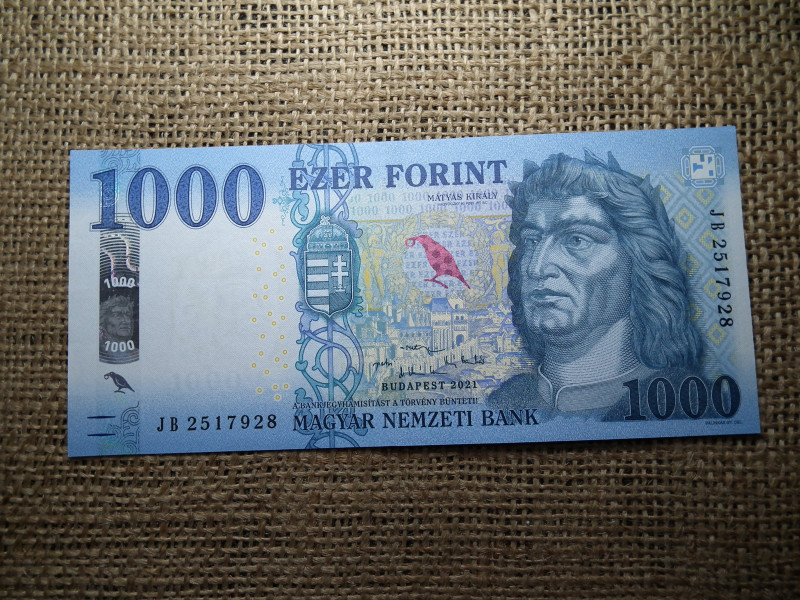 1000 forint 2021 JB , UNC