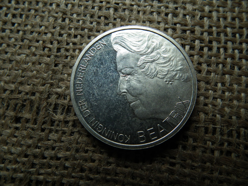 Hollandia , ezüst 10 gulden 1995 , Beatrix Hugo de Groot 