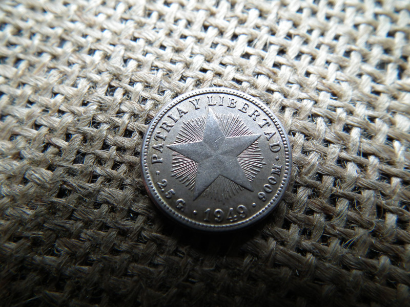 Kuba , ezüst 10 centavos 1949