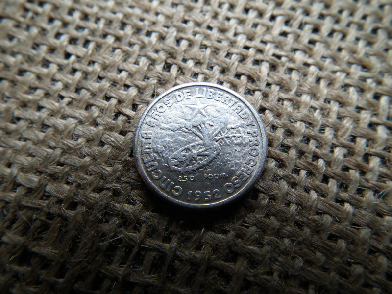 Kuba , ezüst 10 centavos 1952