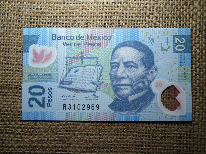 Mexikó , 20 pesos 2011 UNC , B1