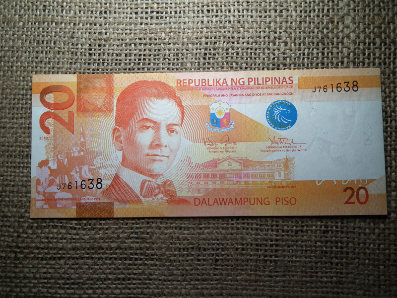 Fülöp - Szigetek , Philipinas , 20 piso 2010 UNC , B1