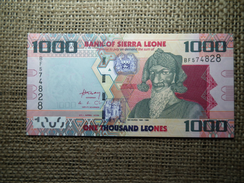 Sierra Leone 1000 leones 2010 UNC , B1