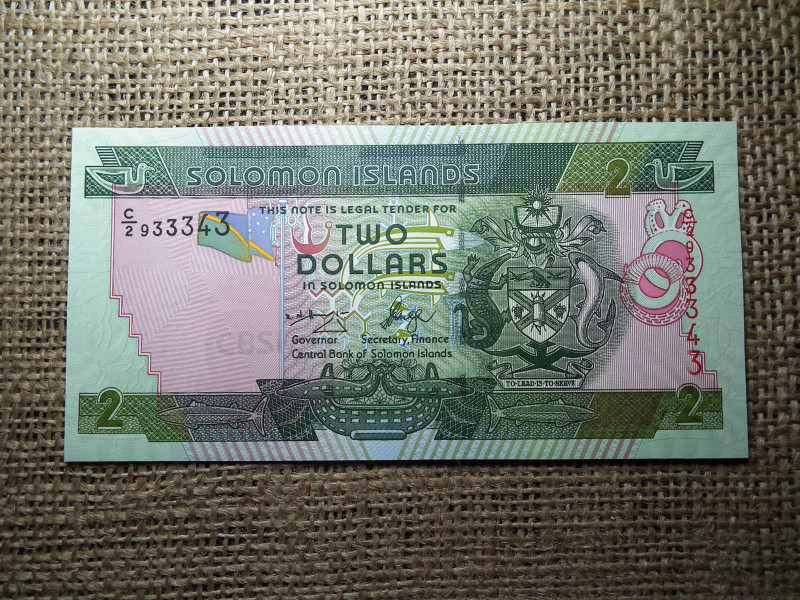 Salamon Szigetek 2 dollars 2006 - 2008 UNC , B1