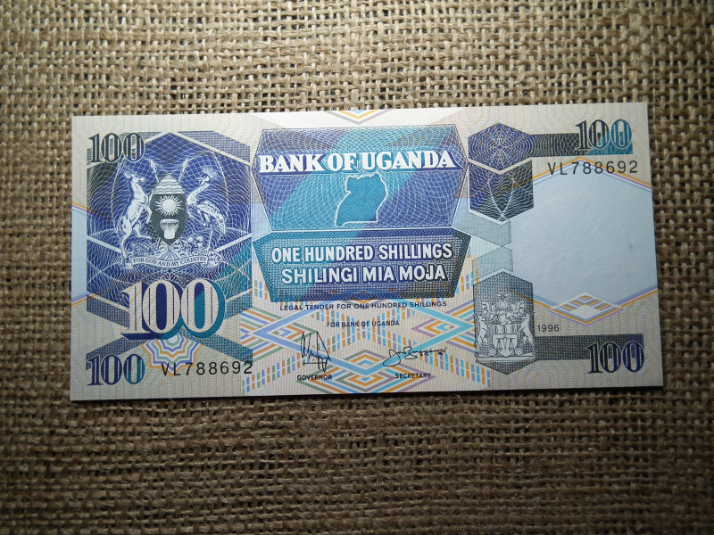 Uganda 100 shillings 1996 UNC , B1