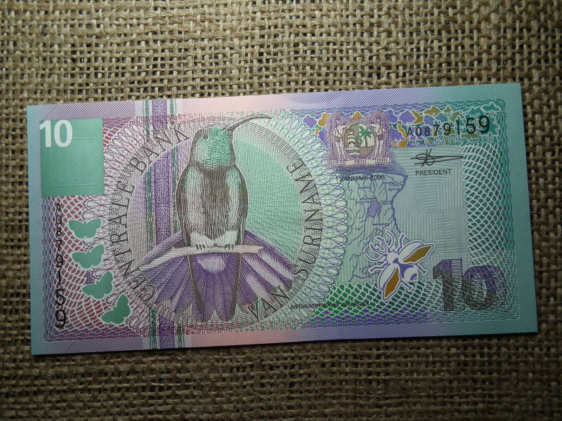 Suriname 10 gulden 2000 UNC , B1