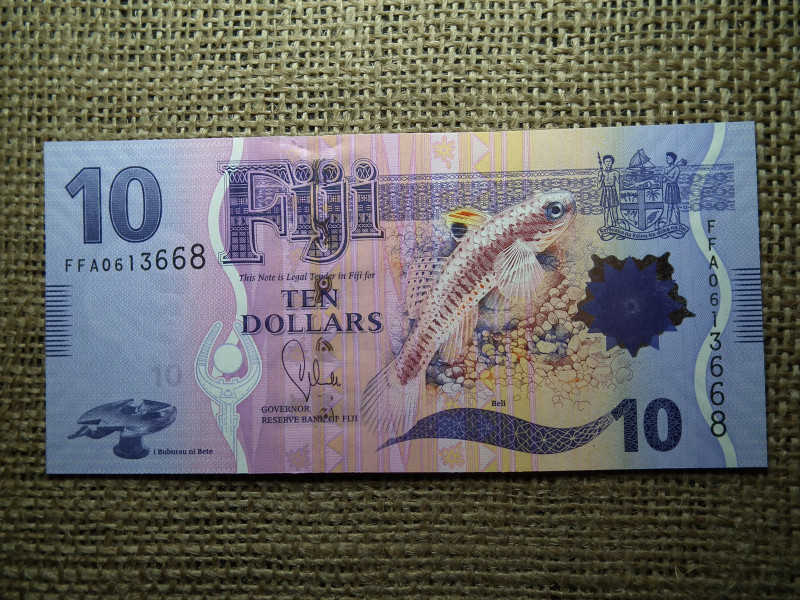 Fiji 10 dollars 2013 , dollár , UNC , B1